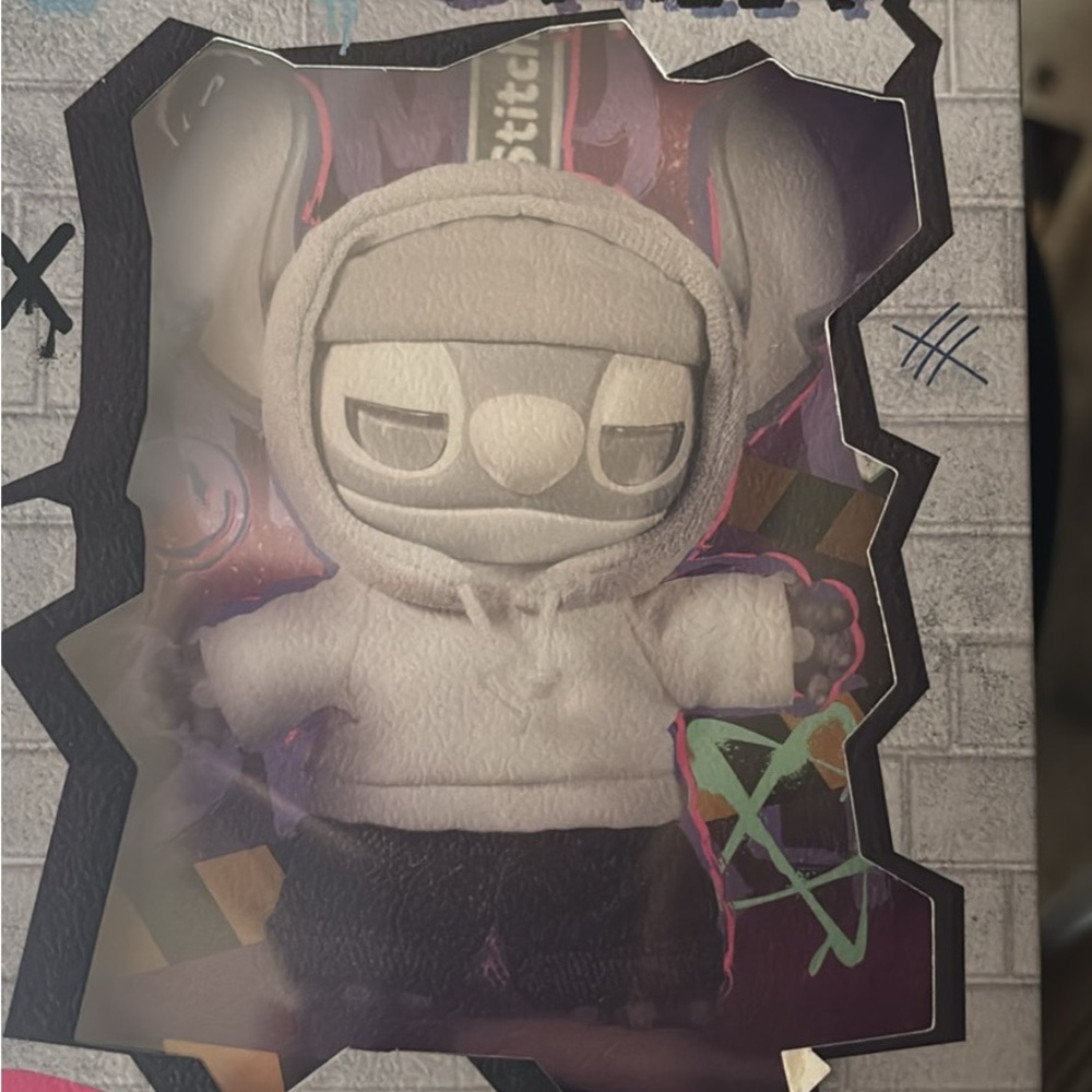 Stitch Kids Figure with Gray Hoodie and Black Pants